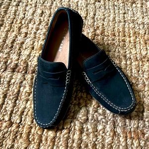 Cole Haan Grand OS Men’s Size 8 M Suede Leather Black Driving Loafers EUC
